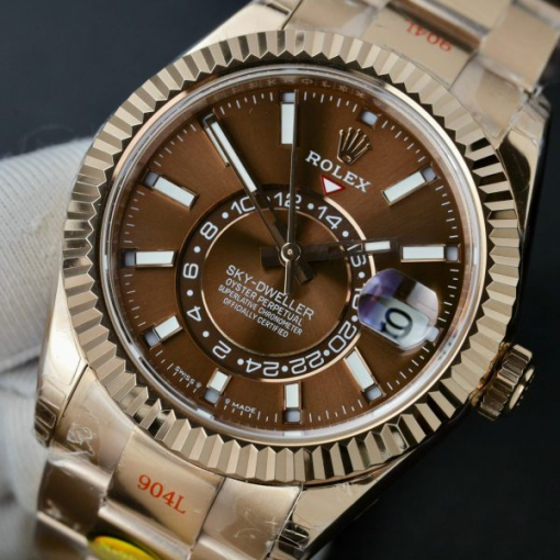 Custom Rolex Sky Dweller 336935 Chocolate Dial - Swiss 22 - Image 2