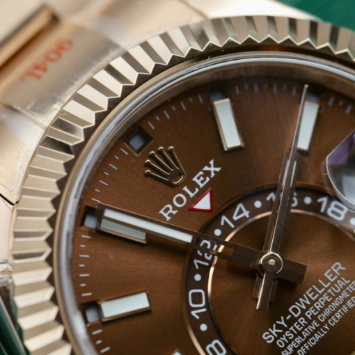 Custom Rolex Sky Dweller 336935 Chocolate Dial - Swiss 22 - Image 4