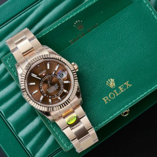 Custom Rolex Sky Dweller 336935 Chocolate Dial - Swiss 22 - Image 5