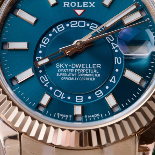 Custom Rolex Sky Dweller 336935 Turquoise Dial - Swiss 27 - Image 5