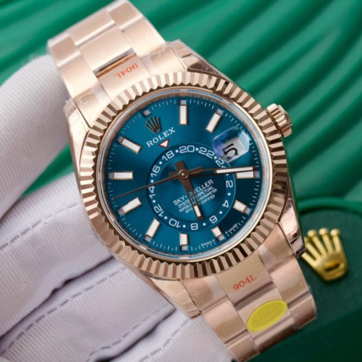 Custom Rolex Sky Dweller 336935 Turquoise Dial - Swiss 27 - Image 2