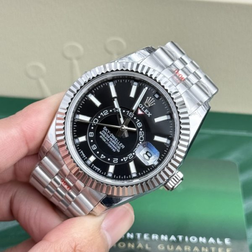 Custom Rolex Sky Dweller 326934 Black Dial - Swiss 26 - Image 5