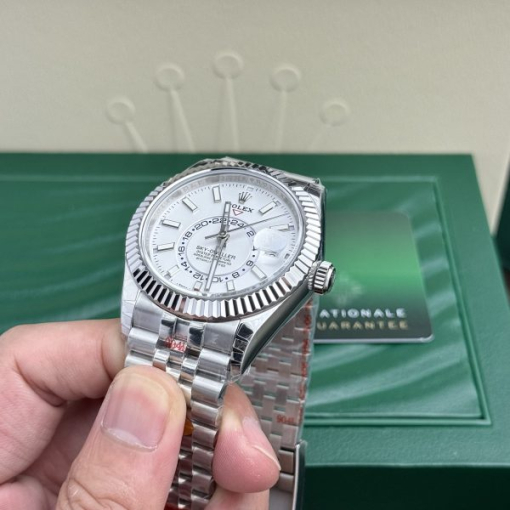 Custom Rolex Sky Dweller 326934 White Dial - Swiss 25 - Image 3