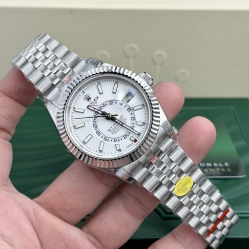 Custom Rolex Sky Dweller 326934 White Dial - Swiss 25