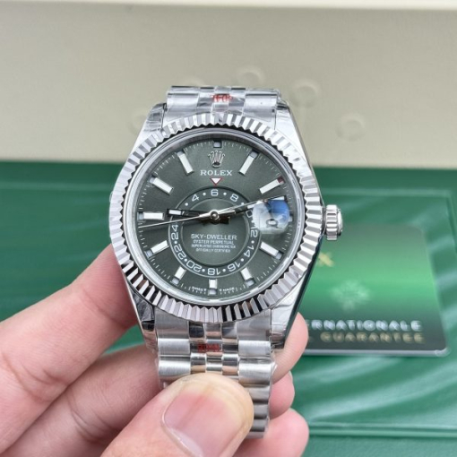 Custom Rolex Sky Dweller 336934 Green Dial - Swiss 23