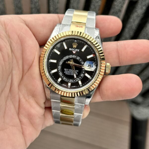 Custom Rolex Sky Dweller 326933 Demi Gold - Swiss 39