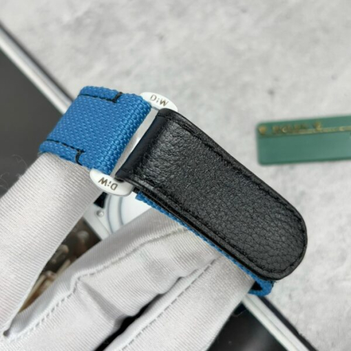 Custom Rolex Submariner Blue Fabric Strap - Swiss 14 - Image 9