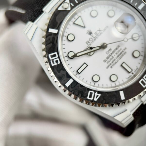 Custom Rolex Submariner White - Swiss 12 - Image 2