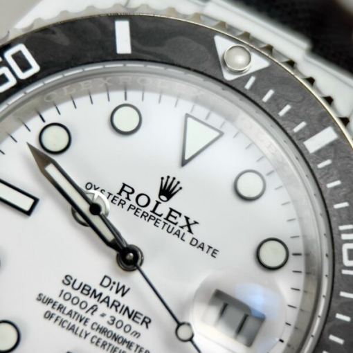 Custom Rolex Submariner White - Swiss 12 - Image 5