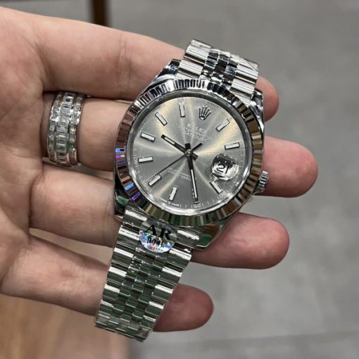 Custom Rolex DateJust Grey Dial - Swiss 71 - Image 3