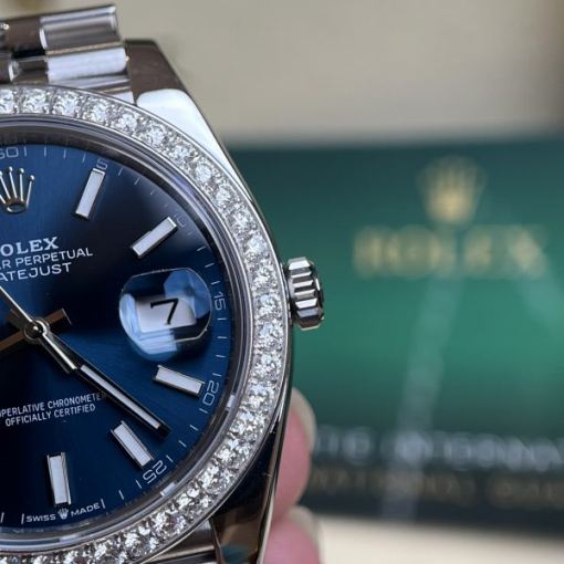 Custom Rolex DateJust Moissanite Diamond - Swiss 81 - Image 3