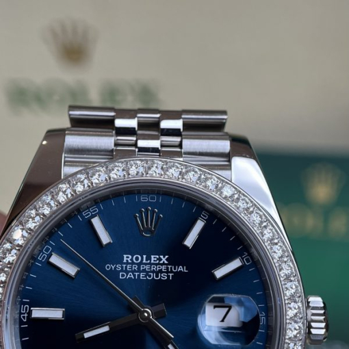 Custom Rolex DateJust Moissanite Diamond - Swiss 81 - Image 5