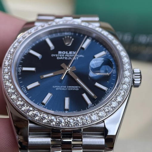 Custom Rolex DateJust Moissanite Diamond - Swiss 81 - Image 2