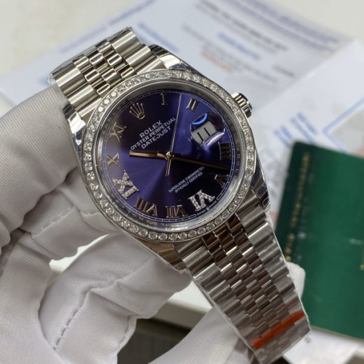 Custom Rolex DateJust Moissanite Diamond - Swiss 80 - Image 2