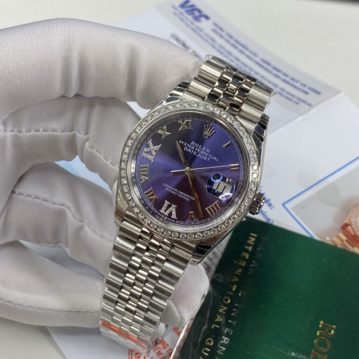 Custom Rolex DateJust Moissanite Diamond - Swiss 80 - Image 4