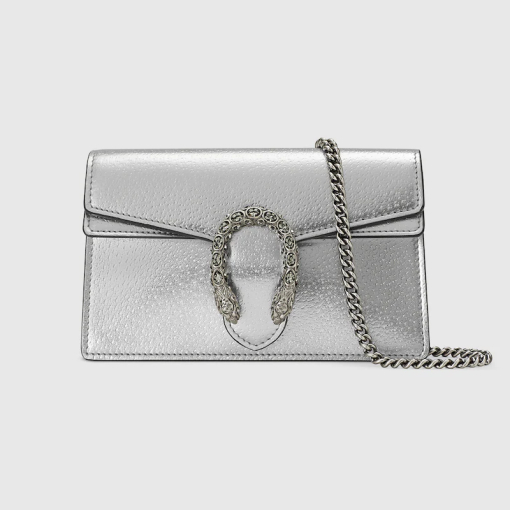 Custom Gucci Dionysus Super Mini Bag in Silver