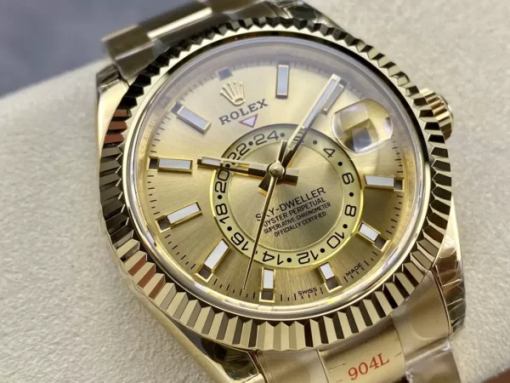 Custom Rolex Sky Dweller 336938 Lemon Yellow - Swiss 29 - Image 3