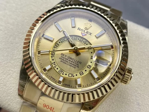 Custom Rolex Sky Dweller 336938 Lemon Yellow - Swiss 29 - Image 4