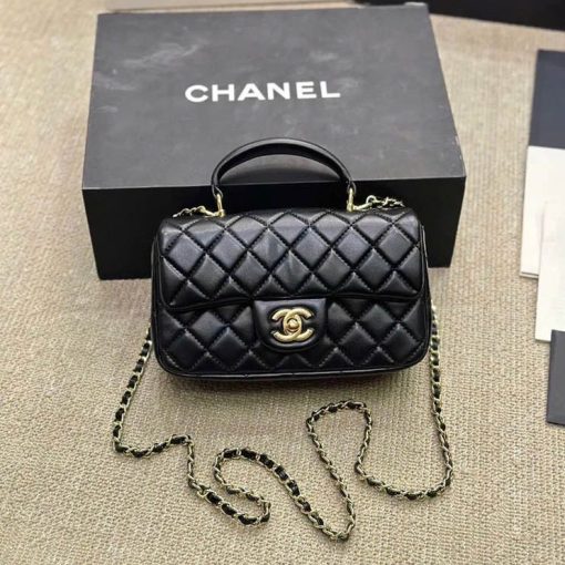 Custom Chanel Top Handle Flap Bag