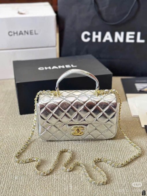 Custom Chanel Top Handle Flap Bag - Image 3