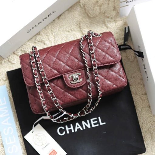 Custom Chanel Classic Burgundy