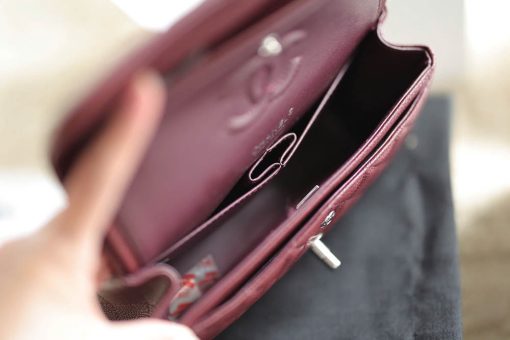 Custom Chanel Classic Burgundy - Image 9