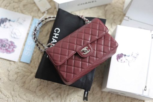 Custom Chanel Classic Burgundy - Image 8