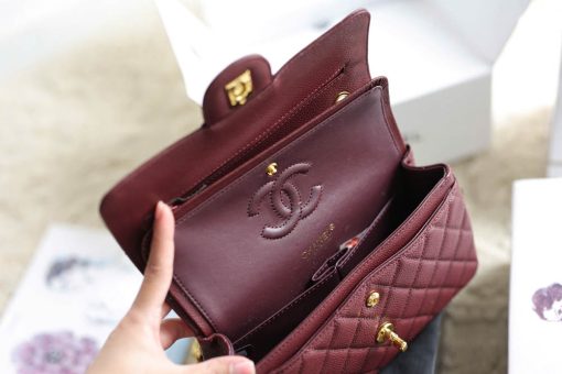 Custom Chanel Classic Burgundy - Image 7