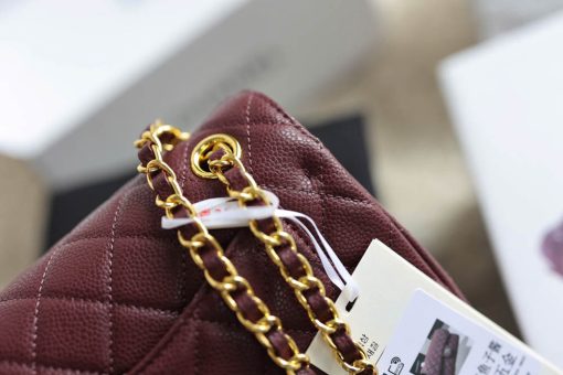 Custom Chanel Classic Burgundy - Image 6