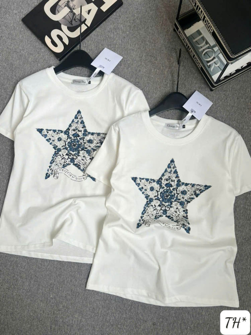 Custom Dior Star Short Sleeved T-Shirt - Image 3