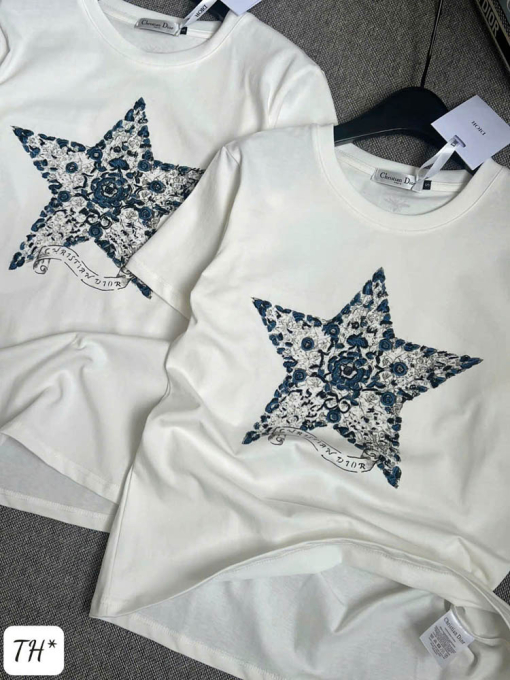 Custom Dior Star Short Sleeved T-Shirt - Image 2