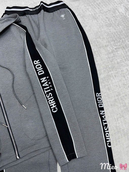 Custom Dior Zip Up Hoodie Set - Image 3