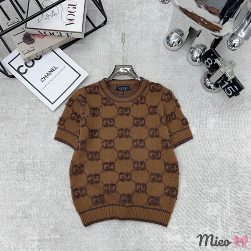 Custom Gucci Short Sleeved Knit Top - Image 4