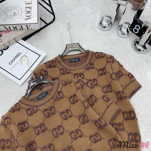 Custom Gucci Short Sleeved Knit Top - Image 6