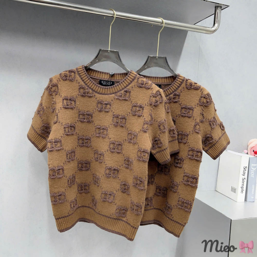 Custom Gucci Short Sleeved Knit Top - Image 3