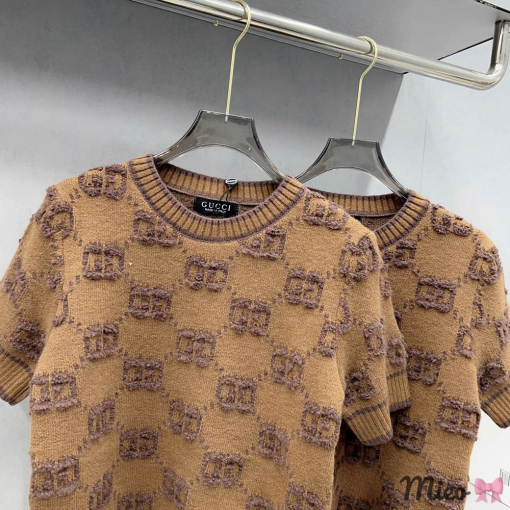 Custom Gucci Short Sleeved Knit Top - Image 2