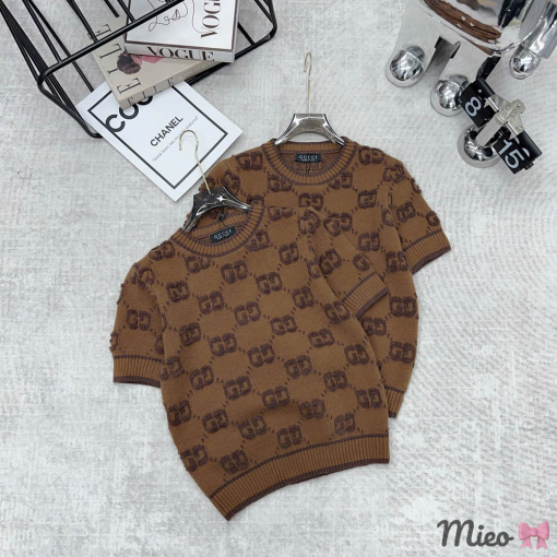 Custom Gucci Short Sleeved Knit Top - Image 5