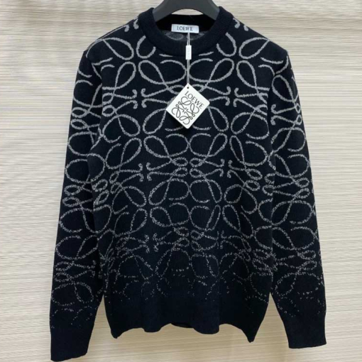 Custom Loewe Long Sleeve Knitted Sweat Shirt