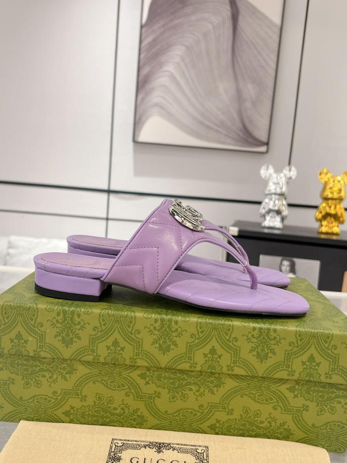 Custom Gucci Marmont GG Padded Chevron Matelasse Sandals - Image 3