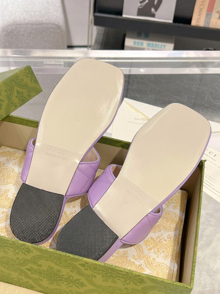 Custom Gucci Marmont GG Padded Chevron Matelasse Sandals - Image 8