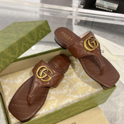 Custom Gucci Marmont GG Padded Chevron Matelasse Sandals