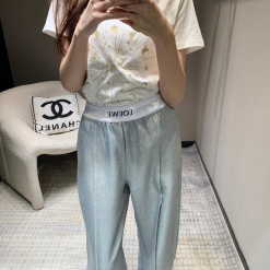 Custom Loewe Minimalist Flowy High-Waisted Pants