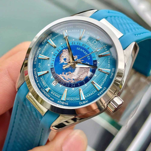 Custom Omega Seamaster Aqua Terra World Time - Asia Omega 12 - Image 2