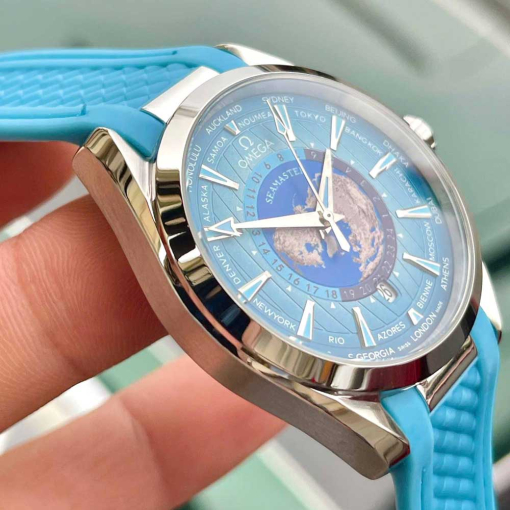 Custom Omega Seamaster Aqua Terra World Time - Asia Omega 12 - Image 3