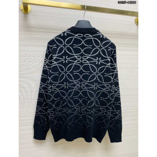 Custom Loewe Long Sleeve Knitted Sweat Shirt - Image 5