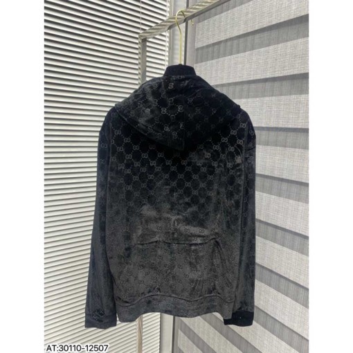 Custom Gucci Long Sleeve Velvet Hoodie - Image 3