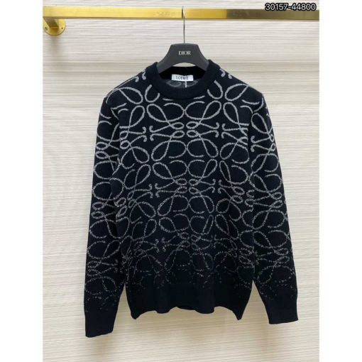 Custom Loewe Long Sleeve Knitted Sweat Shirt - Image 7