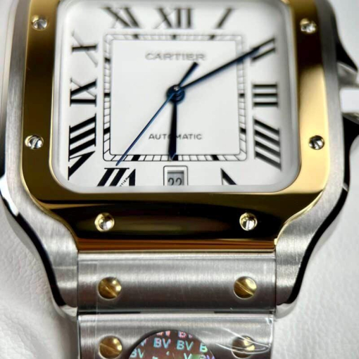 Custom Lady Cartier Santos de Cartier Demi White Dial - Swiss Lady Watch 3 - Image 3