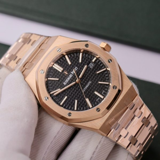 Custom Audemars Piguet 15400OR Black Dial - Swiss AP50 - Image 5