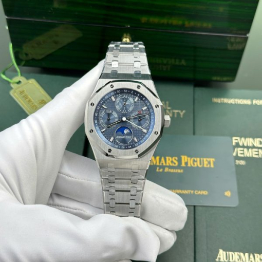 Custom Audemars Piguet 26574ST Blue Dial - Swiss AP55